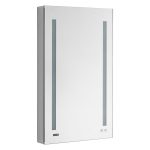 AQUADOM Signature Royale 24 inches x 30 inches Right Sided LED Lighted Mirror Glass Medicine Cabinet for Bathroom