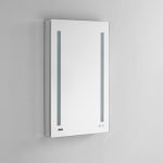 AQUADOM Signature Royale 24 inches x 30 inches Right Sided LED Lighted Mirror Glass Medicine Cabinet for Bathroom