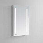 AQUADOM Signature Royale 24 inches x 40 inches Right Sided LED Lighted Mirror Glass Medicine Cabinet for Bathroom
