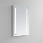 AQUADOM Signature Royale 24 inches x 40 inches Left Sided LED Lighted Mirror Glass Medicine Cabinet for Bathroom