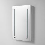 AQUADOM Signature Royale 24 inches x 40 inches Left Sided LED Lighted Mirror Glass Medicine Cabinet for Bathroom