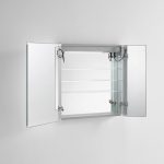 AQUADOM Signature Royale 30 inches x 30 inches LED Lighted Mirror Glass Medicine Cabinet for Bathroom
