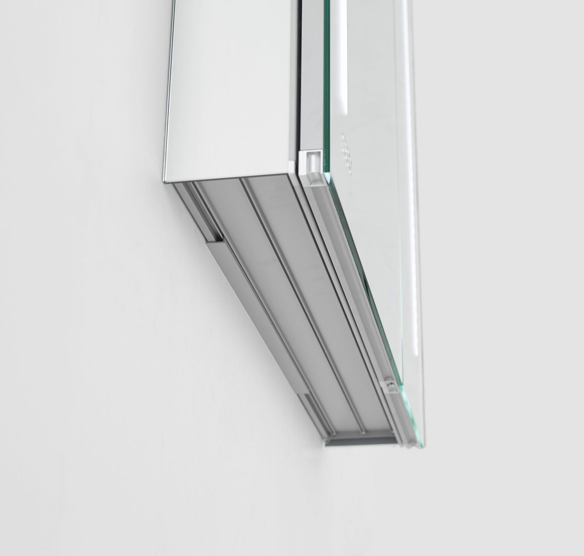 AQUADOM Signature Royale 30 inches x 30 inches LED Lighted Mirror Glass Medicine Cabinet for Bathroom
