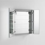 AQUADOM Signature Royale 30 inches x 40 inches LED Lighted Mirror Glass Medicine Cabinet for Bathroom
