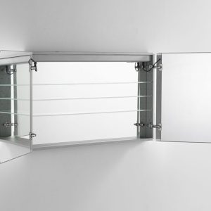 AQUADOM Signature Royale 48 inches x 40 inches LED Lighted Mirror Glass Medicine Cabinet for Bathroom