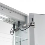 AQUADOM Signature Royale 60 inches x 30 inches LED Lighted Mirror Glass Medicine Cabinet for Bathroom