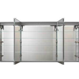 AQUADOM Signature Royale 72 inches x 36 inches LED Lighted Mirror Glass Medicine Cabinet for Bathroom