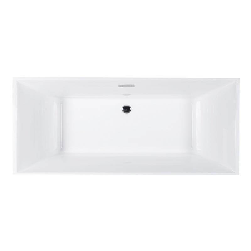 Sanctuary 67"  Freestanding White Bathtub