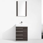Barcelona Modern 30″ Bathroom Vanity Set in Dark Oak