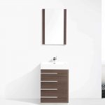 Barcelona Modern 30″ Bathroom Vanity Set in Gray Oak
