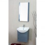 Naples 18″ Charcoal Gray Bathroom Vanity Set with Mirror