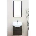 Naples 18″ Gray Oak Bathroom Vanity Set with Mirror