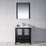 Sydney Modern 30″ Bathroom Vanity Set with Mirror Espresso