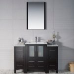 Sydney Modern 48″ Bathroom Vanity Set with Double Side Cabinets Espresso