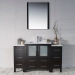 Sydney Modern 54″ Bathroom Vanity Set with Double Side Cabinets Espresso