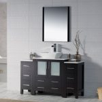 Sydney Modern 54″ Bathroom Vanity Set with Vessel Sink and Double Side Cabinets Espresso