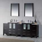 Sydney Modern 84″ Bathroom Vanity Set with Double Side Cabinets Espresso