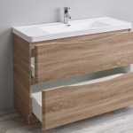 Eviva Smile 48 in. Freestanding White Oak Modern Single Bathroom Vanity Set with Integrated White Acrylic Sink