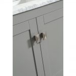 Eviva Aberdeen 84 in. Transitional Grey Bathroom Vanity With White Carrera Countertop
