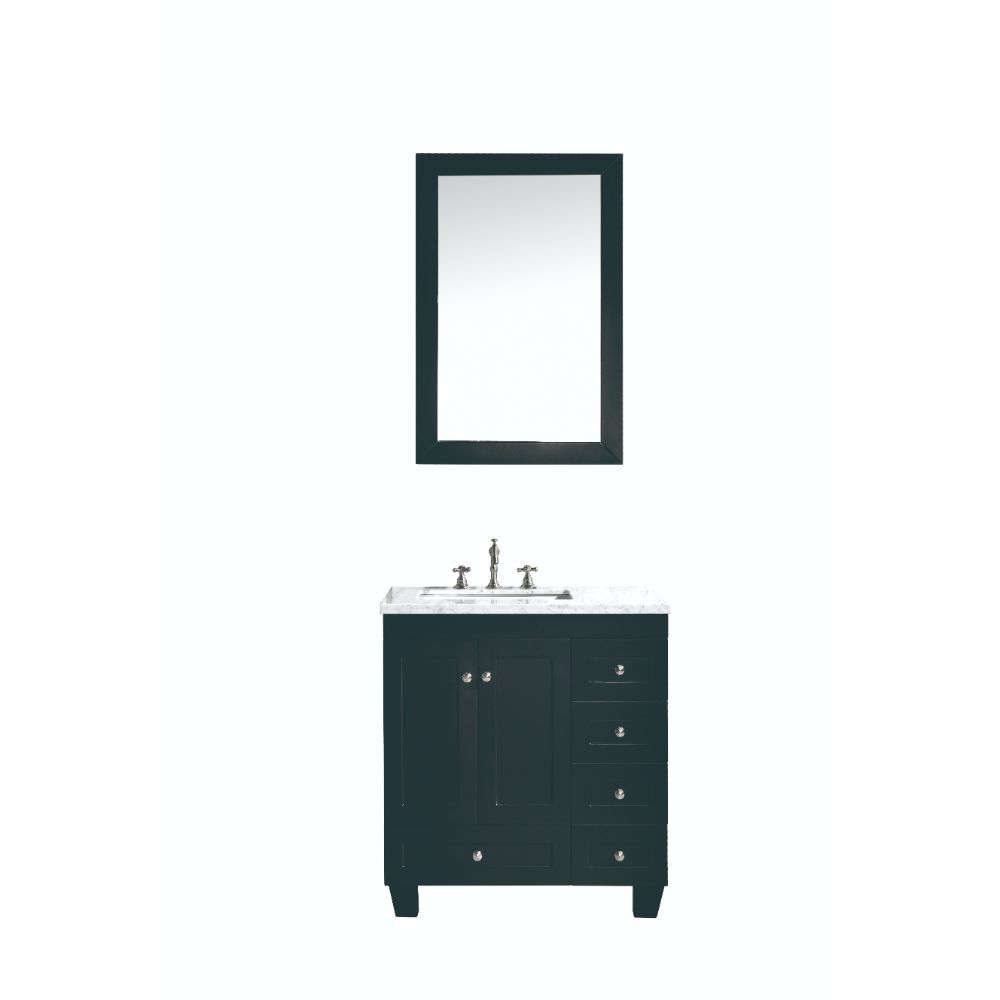 Eviva Acclaim 28 In Transitional Espresso Bathroom Vanity With White Carrera Marble Countertop Anve Kitchen And Bath Eviva Acclaim 28 In Transitional Espresso Bathroom Vanity With White Carrera Marble Countertop Anve Kitchen And Bath