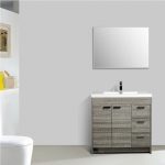 Eviva Lugano 36 In. Ash Modern Bathroom Vanity With White Integrated Acrylic Sink