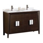 Imperial II Modern Double Bathroom Vanity 60″ Ebony