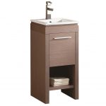 Modena 16″ Modern Bathroom Vanity Gray Oak