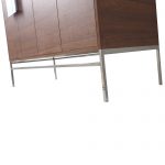 Shawbridge 60″ Modern Single Bathroom Vanity Spicy Walnut with Chrome Hardware