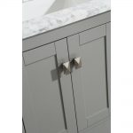 Eviva London 48 In. Transitional Gray Bathroom Vanity With White Carrara Marble Countertop