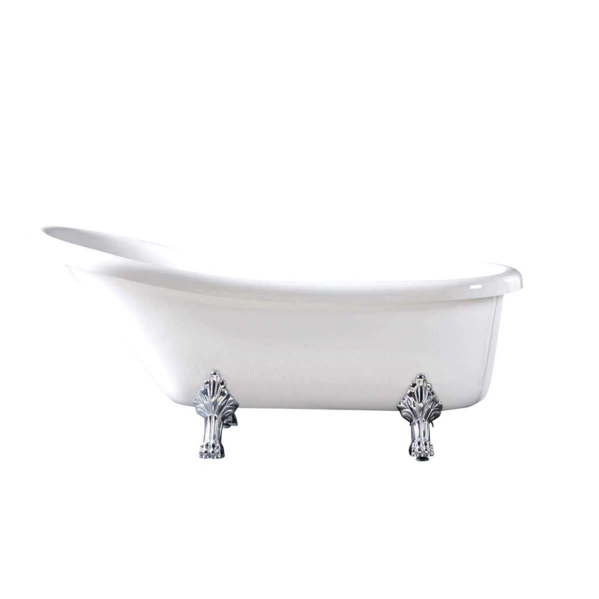 Cavalry 63"  Clawfoot White Bathtub