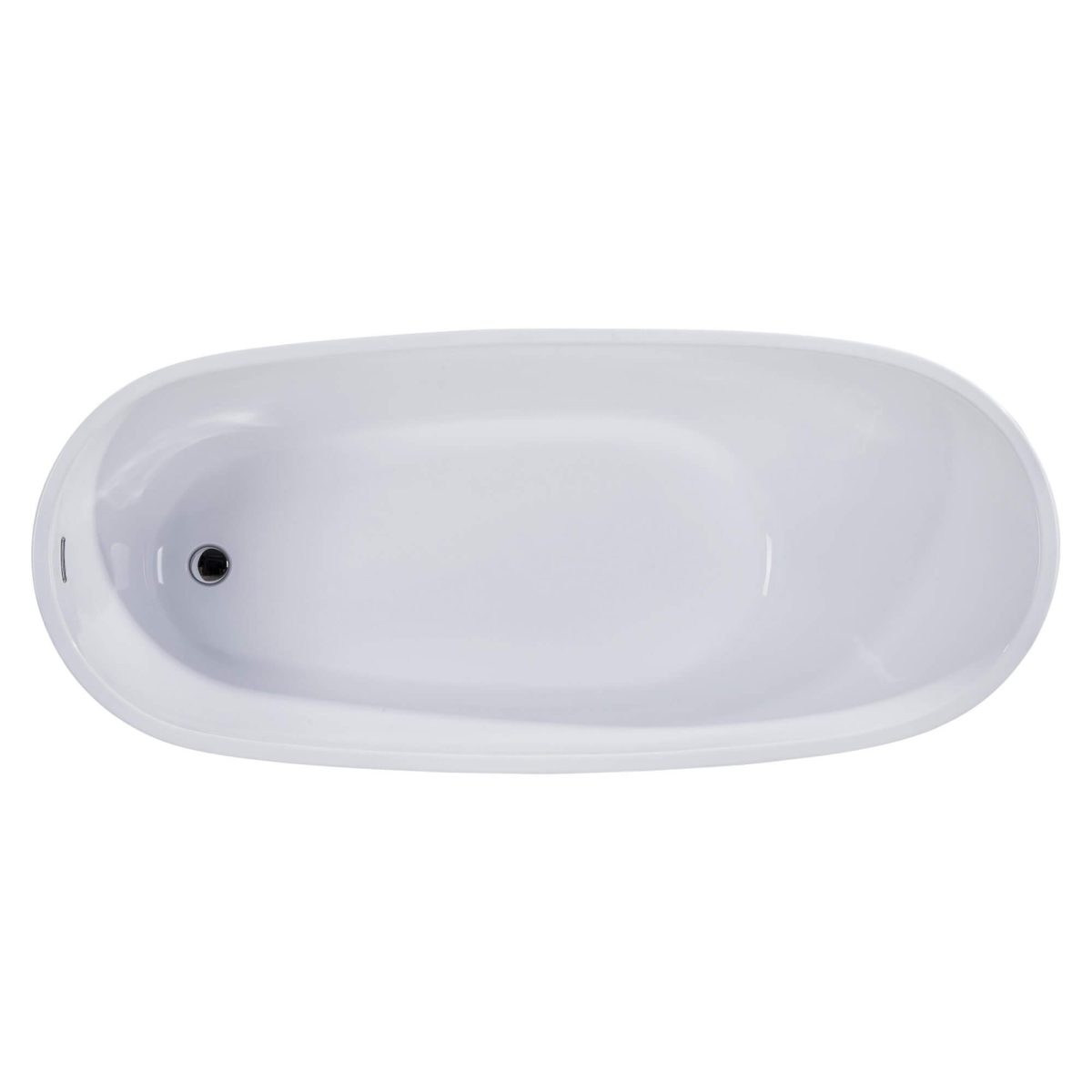 Zen 59"  Freestanding White Bathtub