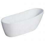 Zen 59″  Freestanding White Bathtub