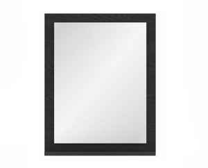 24″ W X 30″ H, Matching Mirror, Black