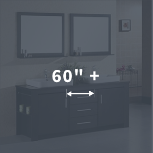 60 inch or more Bathroom Vanities