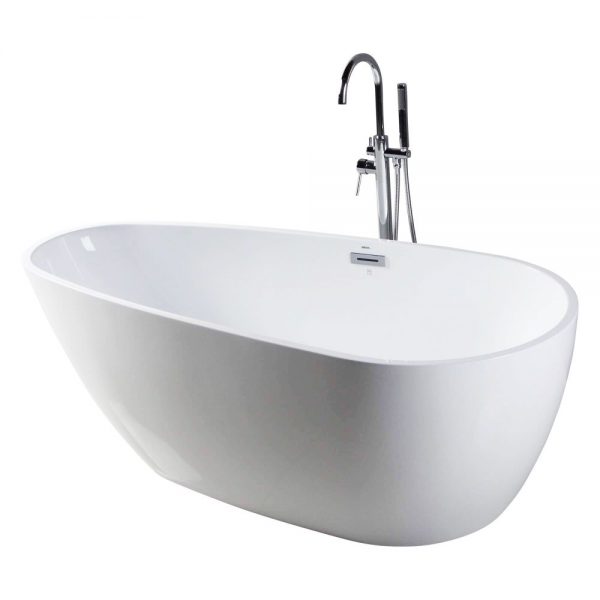 BT255 Capsule-55-Freestanding-White-Bathtub-BT255
