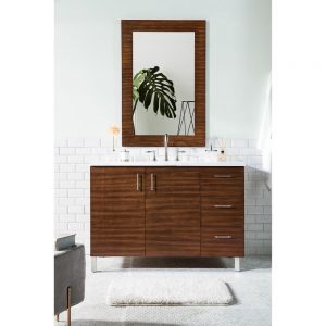Metropolitan 48 inch Bathroom Vanity in American Walnut