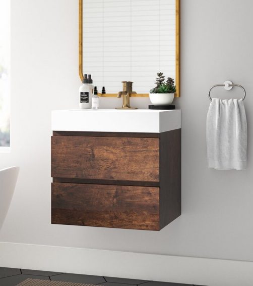 Isabela+24+Wall-Mounted+Single+Bathroom+Vanity+Set