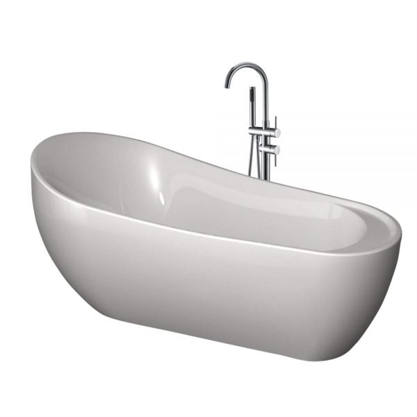 BT206-1 Serenity-71-Freestanding-White-Bathtub-BT206-1