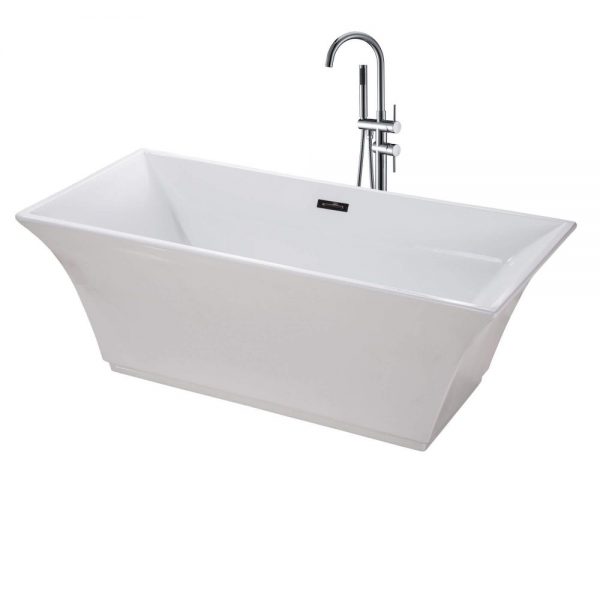 BT208WH Sanctuary-67-Freestanding-White-Bathtub-BT208WH