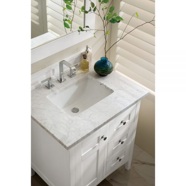 Palisades 30 inch Bathroom Vanity in Bright White