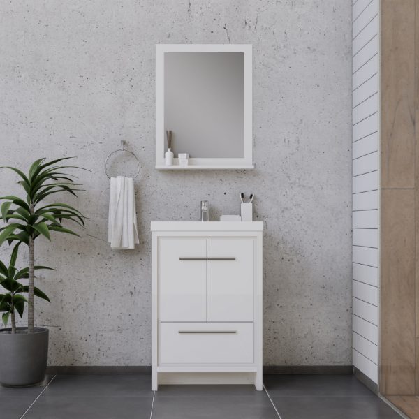 Alya Bath Sortino 24 Inch  Bathroom Vanity, White