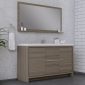 Sortino 60 inch Single Bathroom Vanity With Sink - Gray