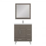 Alya Bath Ripley 30 inch Bathroom Vanity with Drawers, Gray 6