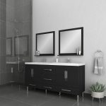 Alya Bath Ripley Modern 67 inch Double Bathroom Vanity, Black 2