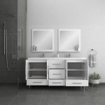 Alya Bath Ripley Modern 67 inch Double Bathroom Vanity, White 5