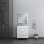 Alya Bath Ripley 30 inch Modern Bathroom Vanity, White 1