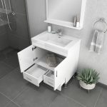 Alya Bath Ripley 30 inch Modern Bathroom Vanity, White 4