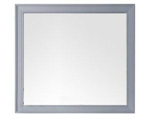 Bristol 44″ W X 40″ H Rectangular Mirror, Silver Gray