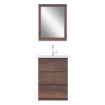 Alya Bath Paterno 24 inch Modern Bathroom Vanity, Rosewood 6