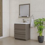 Alya Bath Paterno 30 inch Modern Bathroom Vanity, Gray 2